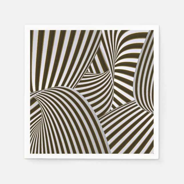3D-Drehungen Paper Napkin Serviette (Vorderseite)