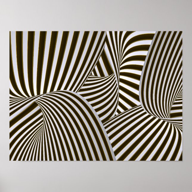 3D-Drehungen-Poster Poster (Vorne)