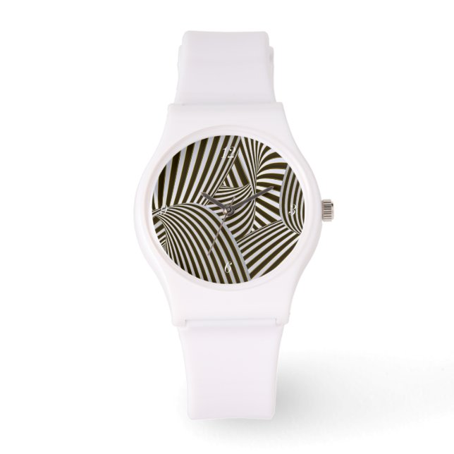 3D-Drehungen Sporty Watch Armbanduhr (Vorderseite)