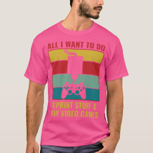 3D-Druck Funny 3D Print Studies and Play Video Ga T-Shirt
