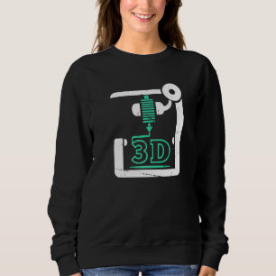 3D-Drucker, CNC G-Code 3d-Drucker Sweatshirt