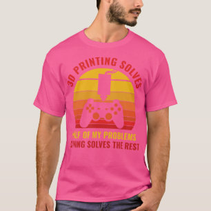 3D-Drucker Funny 3D-Drucklösungen Hälfte meines Pr T-Shirt