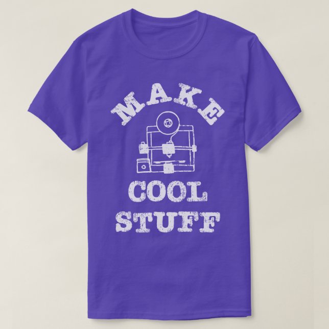 3D-Drucker machen Coole Teile grafisch T-Shirt (Design vorne)