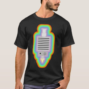 3D-Druckerhitzer mit farbigem Rahmen T-Shirt