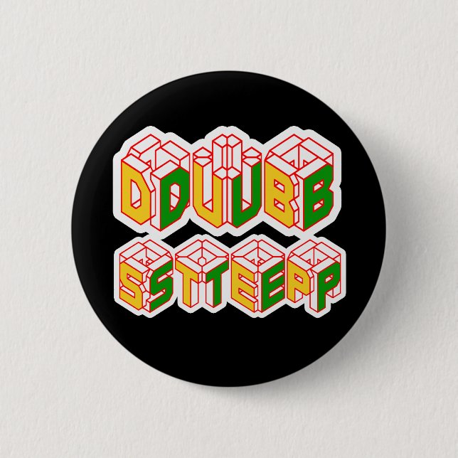 3D Dubstep Shirt Button (Vorderseite)