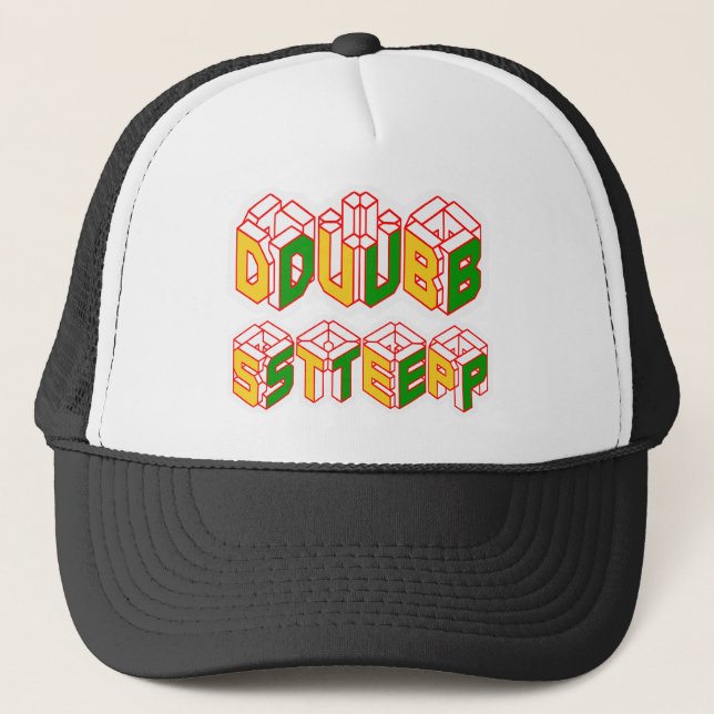 3D Dubstep Shirt Truckerkappe (Vorderseite)