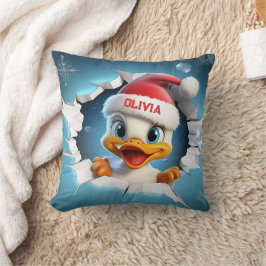 3D Duck Christmas Kissen