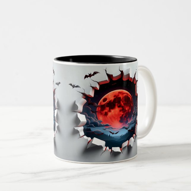 3D Eerie Zweifarbige Tasse (VorderseiteRechts)