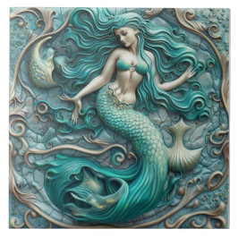 3D-Effekt Aqua Marine Keramik Tile Mermaid Design Fliese