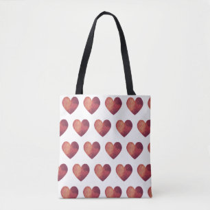 3D-Effekt Low Poly moderne Design gebrochenes Herz Tasche
