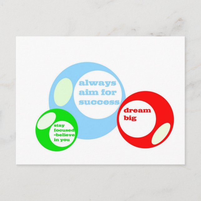 3D-Erfolgsstorys Postkarte (Vorderseite)