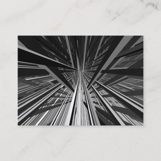 3d Extreme Perspektive Visitenkarte (Vorderseite)