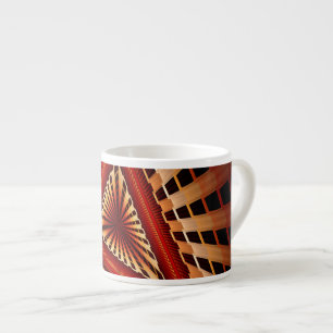 3D-Fantasie-Netzwerk Moderne fraktale Grafikdesign Espressotasse