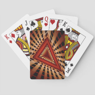 3D-Fantasie-Netzwerk Moderne fraktale Grafikdesign Spielkarten
