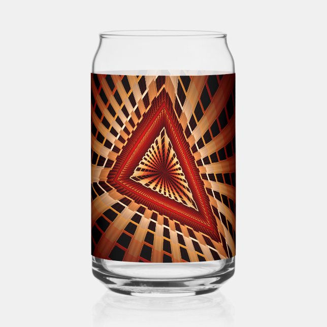 3D Fantasy Network Modern Fraktal Graphic Design Dosenglas (Vorderseite)