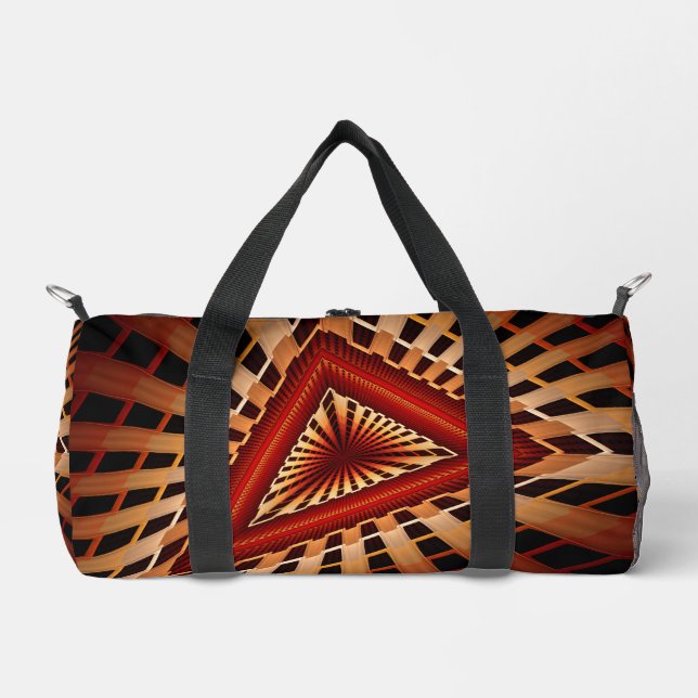 3D Fantasy Network Modern Fraktal Graphic Design Duffle Bag (Vorderseite)