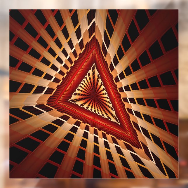 3D Fantasy Network Modern Fraktal Graphic Design Fensteraufkleber (Blatt 2)