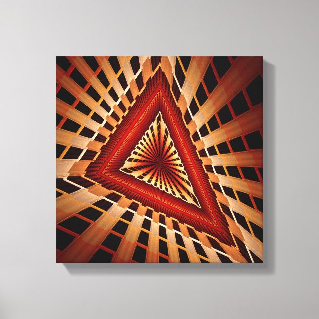 3D Fantasy Network Modern Fraktal Graphic Design Leinwanddruck (Vorderseite)