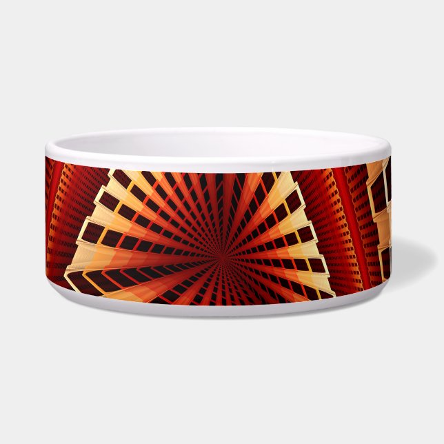 3D Fantasy Network Modern Fraktal Graphic Design Napf (Vorderseite)