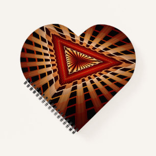 3D Fantasy Network Modern Fraktal Graphic Design Notizbuch