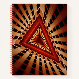 3D Fantasy Network Modern Fraktal Graphic Design Notizbuch