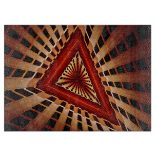 3D Fantasy Network Modern Fraktal Graphic Design Schneidebrett