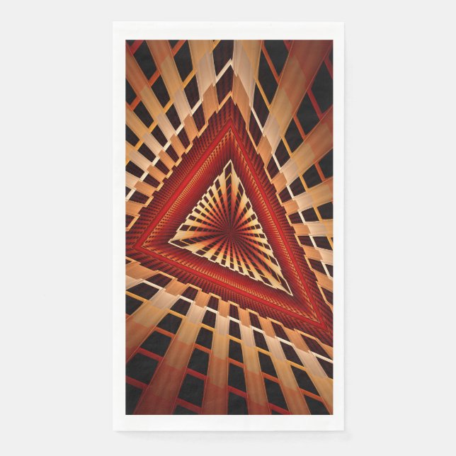 3D Fantasy Network Modern Fraktal Graphic Design Serviette (Vorderseite)