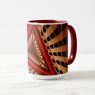 3D Fantasy Network Modern Fraktal Graphic Design Tasse