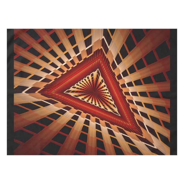 3D Fantasy Network Modern Fraktal Graphic Design Tischdecke (Vorderseite (Horizontal))