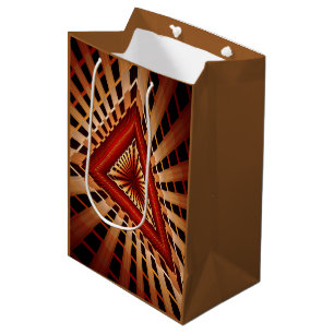 3D Fantasy-Netzwerk Moderne Fractal Grafikdesign Mittlere Geschenktüte