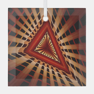 3D Fantasy Netzwerk Moderne Fraktal Grafikdesign Ornament Aus Glas