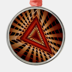 3D Fantasy Netzwerk Moderne Fraktal Grafikdesign Ornament Aus Metall