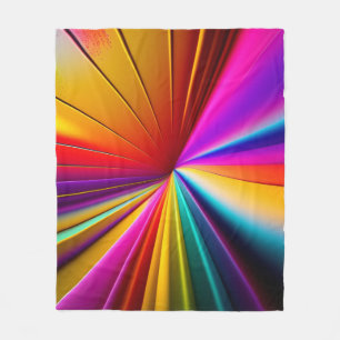 3D-Farben: Abstrakt geometrisch Fleecedecke