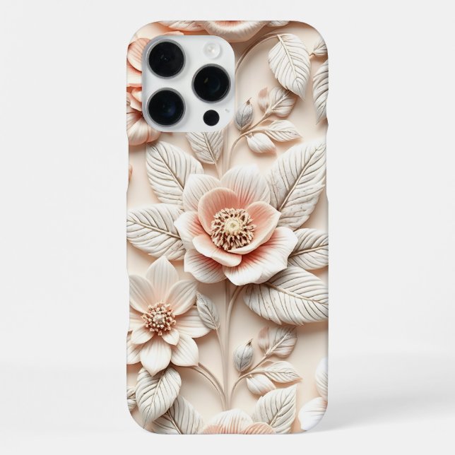 3D farbenfrohe Blume iPhone 16 Pro Max Hülle (Rückseite)