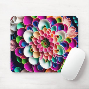 3D-Farbpapier - Blume Mousepad