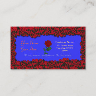 3D Floral - Drei dimensionale Rose Bouquet Visitenkarte