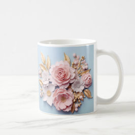 3D Floral Mug Kaffeetasse