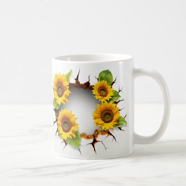3D Floral Mug Kaffeetasse (Rechts)