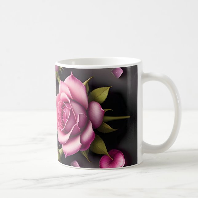 3D Floral Mug Kaffeetasse (Rechts)