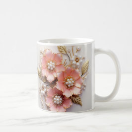 3D Floral Mug Kaffeetasse