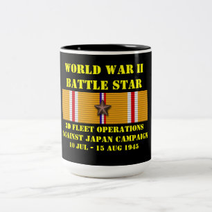 3d Flotteneinsätze gegen Japan Zweifarbige Tasse