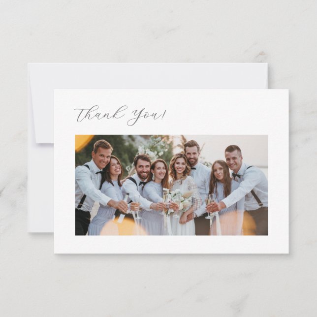 3D Flowers Stylized Lily Thank You Card Dankeskarte (Vorderseite)