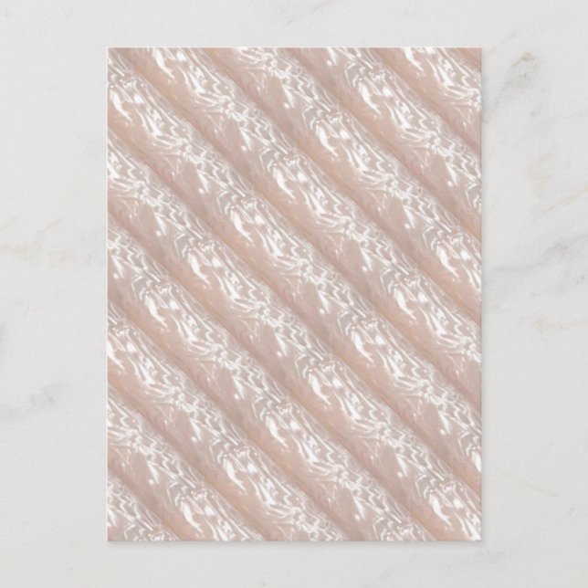 3D-Formgebung: Ivory Silken Sparkle CREAM base Postkarte (Vorderseite)