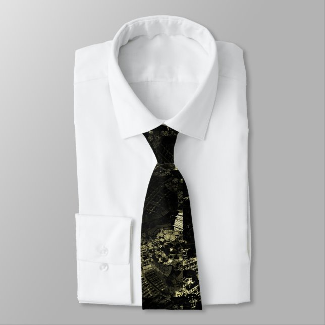 3D Fractal Mineral 1 Geek Tie Krawatte (Gebunden)