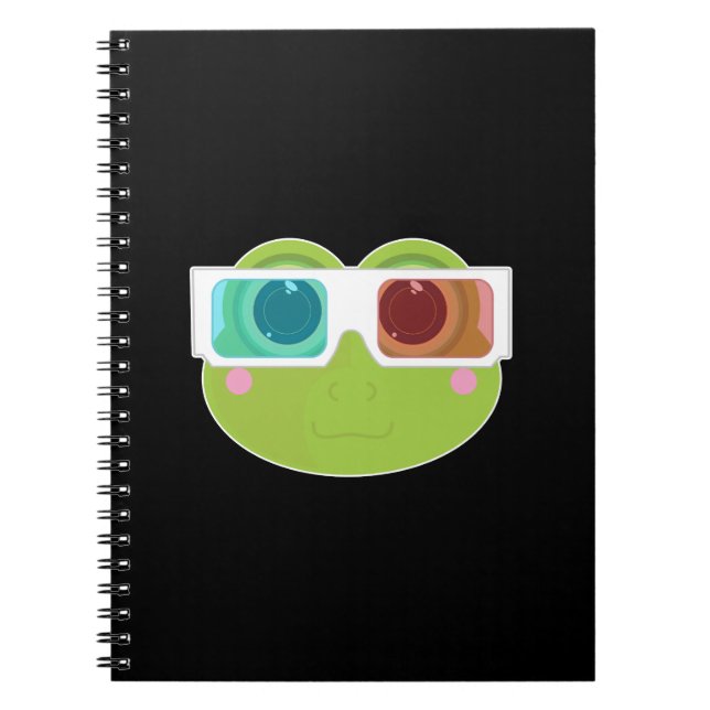 3D-Frosch (2) Notizblock (Vorderseite)
