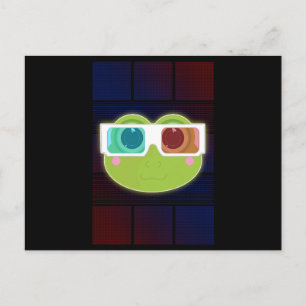 3D Frosch Postkarte