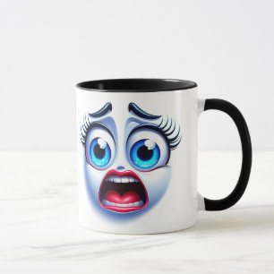 3D Funny Face Wrap Tasse