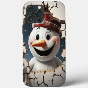3d Funny Snowman Weihnachten Case-Mate iPhone Hülle