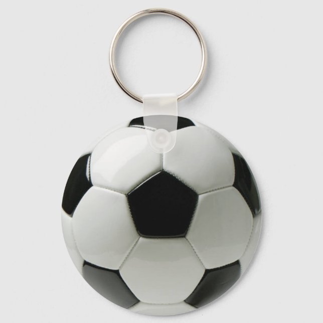 3D-Fußball Basistaste-Schlüsselanhänger Schlüsselanhänger (Vorderseite)