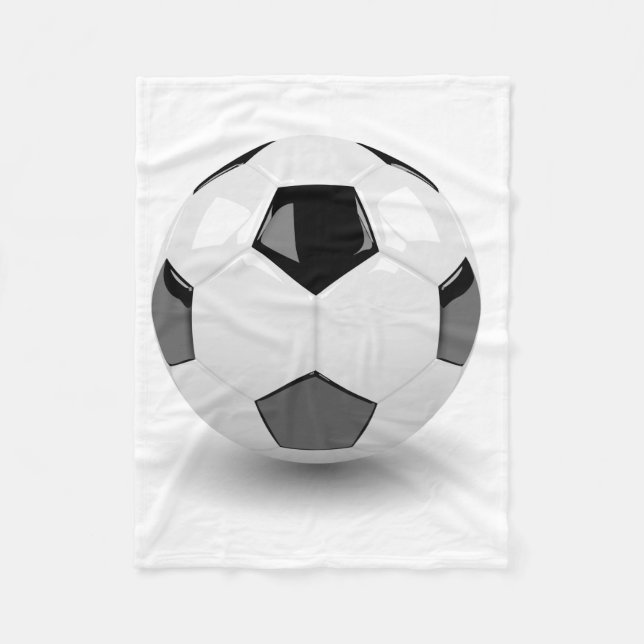 3D Fußball Fleecedecke (Vorderseite)